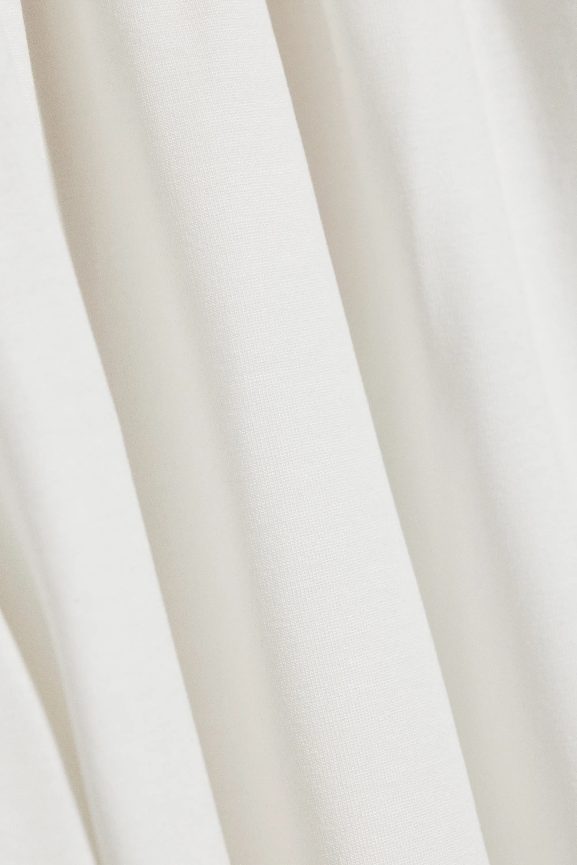 Pantalon bouffant mi-haut doux - Blanc