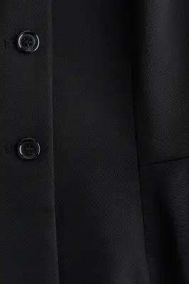 Gilet sans manches avec encolure en V et basque - Noir — photo 4