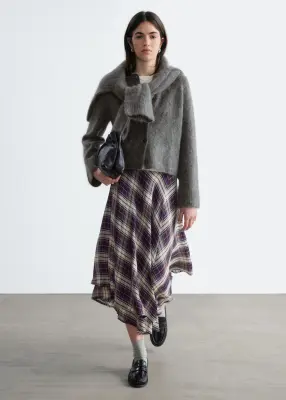 Cardigan en mohair mélangé - Gris foncé — photo 2