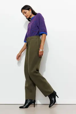 Pantalon balloon en maille — photo 2