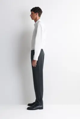 CHEMISE DÉCONTRACTÉE EN POPELINE DE COTON PIMA - BLANC — photo 3