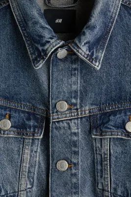 Veste Trucker en denim - Bleu denim — photo 1