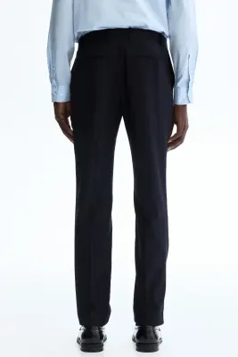 Pantalon de costume Slim Fit - Bleu marine — photo 3
