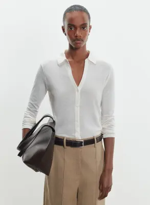 Chemise en coton et cachemire — photo 3