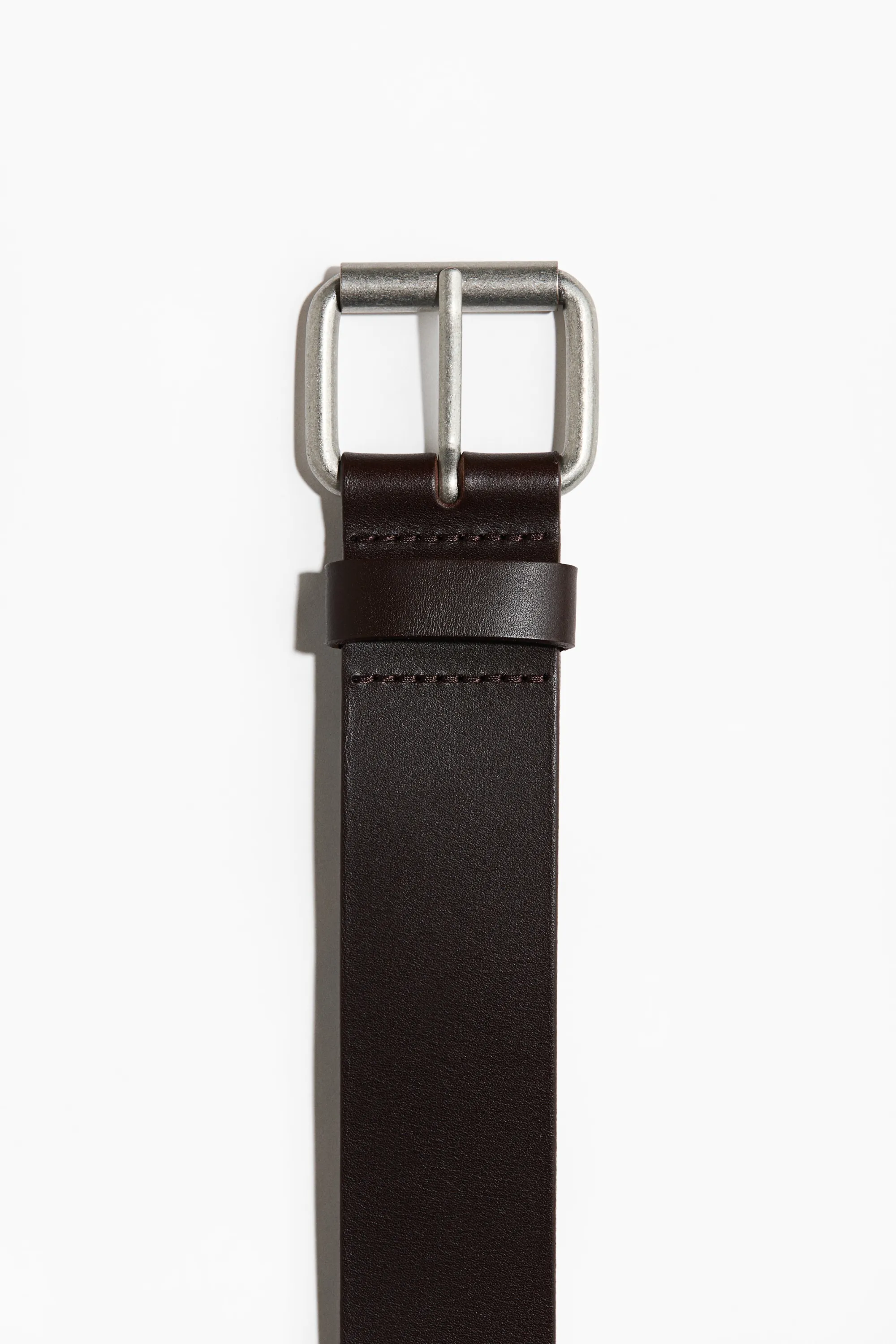 Ceinture en cuir - Marron foncé
