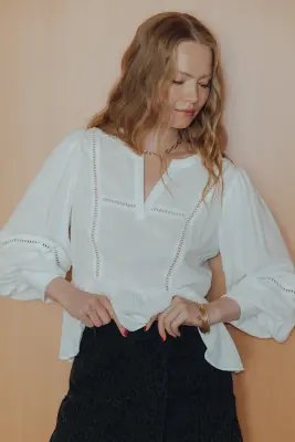 Blouse romantique Femme — photo 2