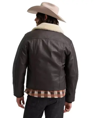 Blue Bell Regular Leather Aviator Jacket Chocolate Torte — photo 2