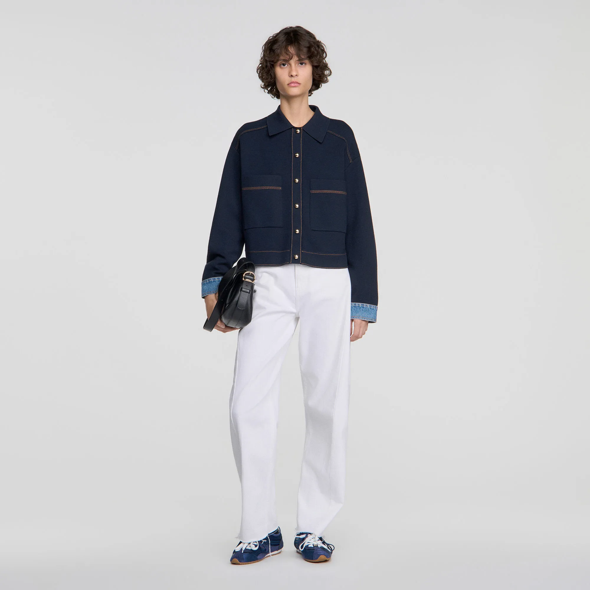 Cardigan effet veste