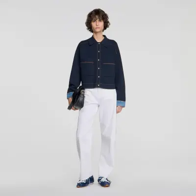 Cardigan effet veste
