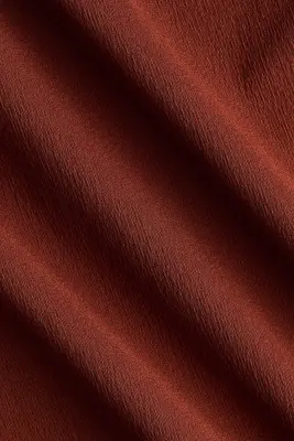 Top froissé à effet drapé - Rouge rouille — photo 2