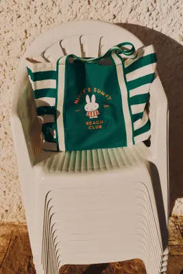 Sac de plage pour enfant avec motif imprimé - Vert/Miffy — photo 4