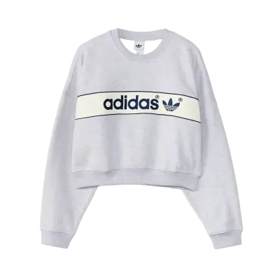 Adidas adiSignature Block Sweatshirt Light Grey — photo 1