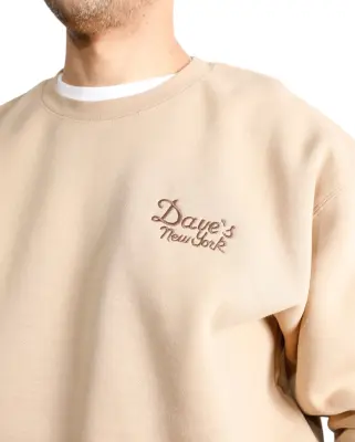 Vintage Logo Crew Neck Sweat Sand — photo 4