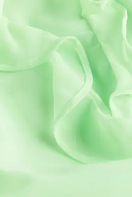Robe volantée en mousseline - Vert clair — photo 2