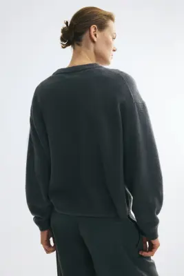 Pull - Gris foncé — photo 3