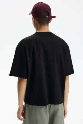 T-shirt Oversized Fit - Noir — photo 3