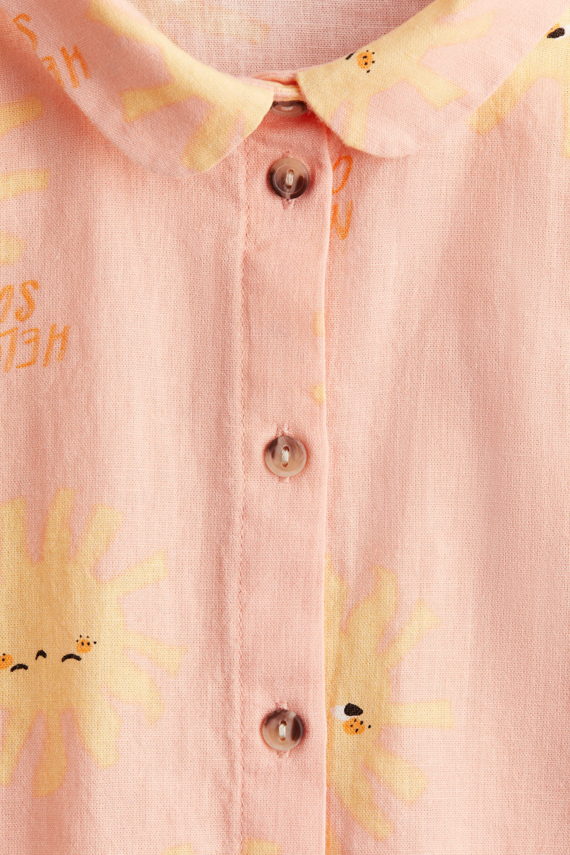 Blouse en lin mélangé - Rose pêche/Hello Sun