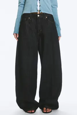 Andromeda jean baggy ample taille basse - Blue Rinse – Bleu foncé — photo 1
