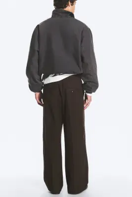 Pantalon chino Emil coupe ample - Marron foncé — photo 4