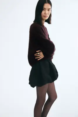 Pull en laine - Bordeaux — photo 3