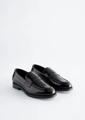Mocassins fantaisie en cuir - Noir — photo 2