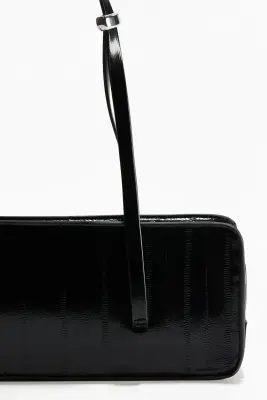 Sac porté épaule rectangulaire - Noir — photo 3