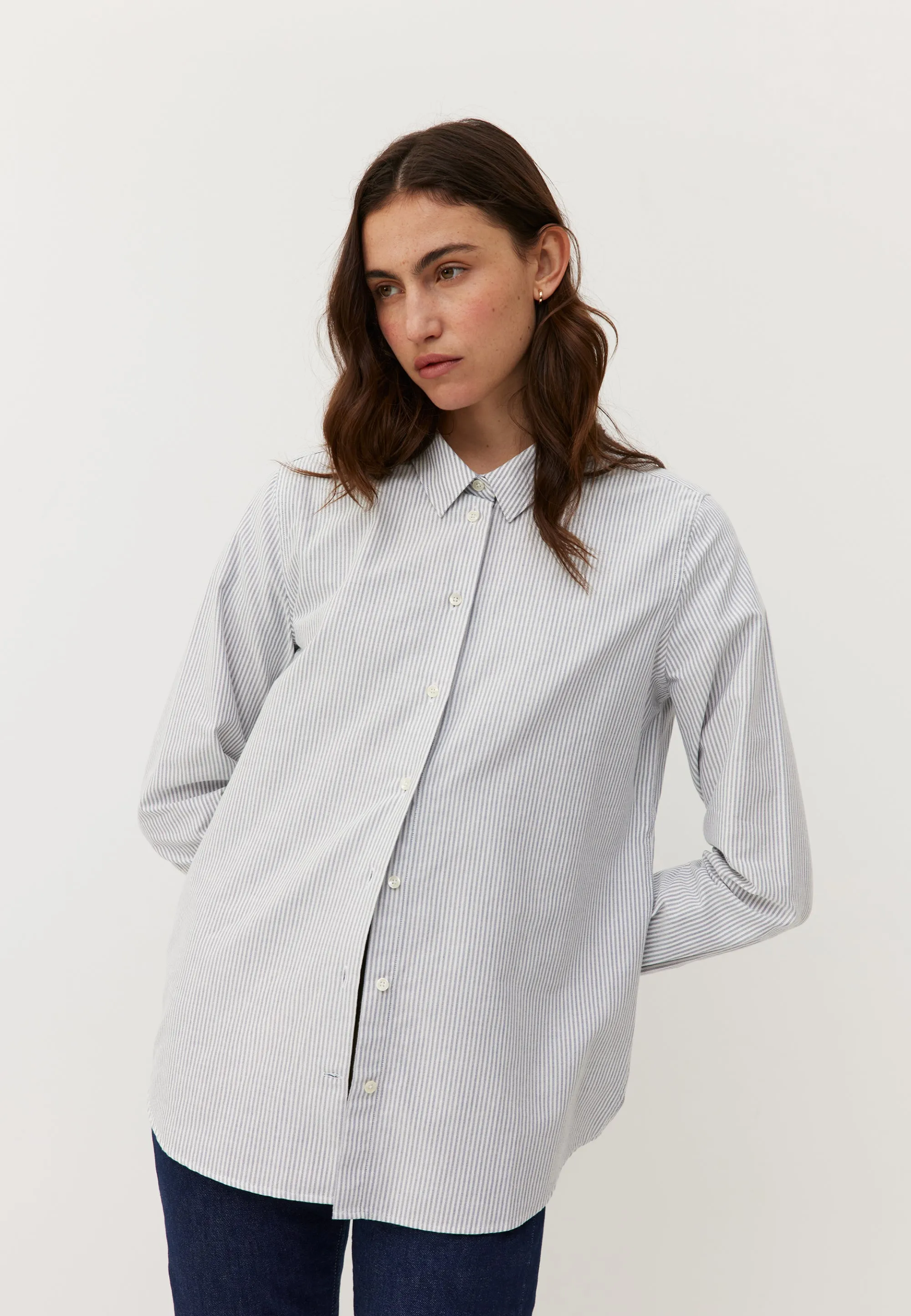 La chemise oxford - Rayures bleues