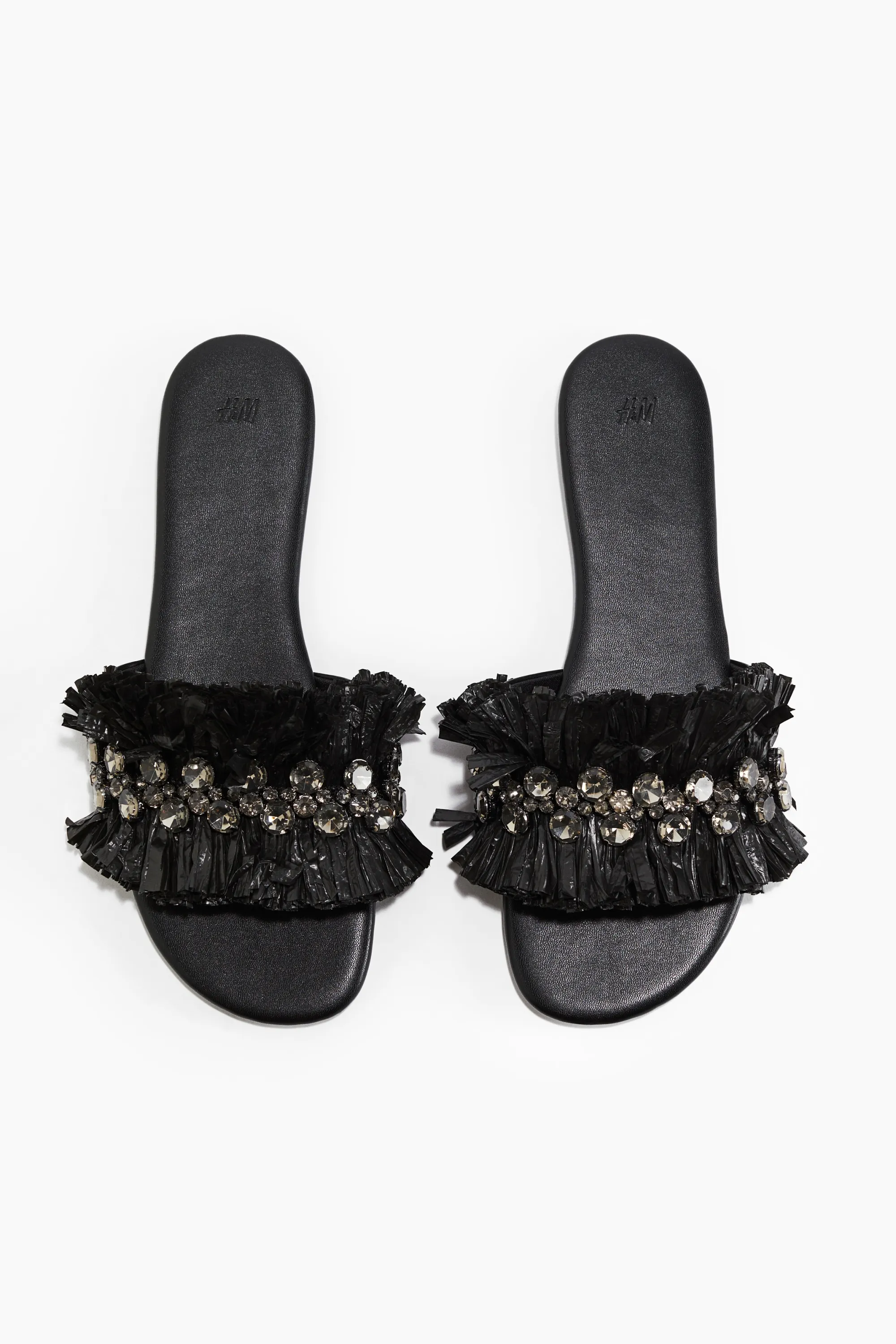 Sandales à strass - Noir