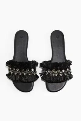 Sandales à strass - Noir — photo 1