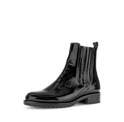Bottines Gabor 72.022.09 Noires - Cuir Lacets Grande Pointure Femme — photo 1
