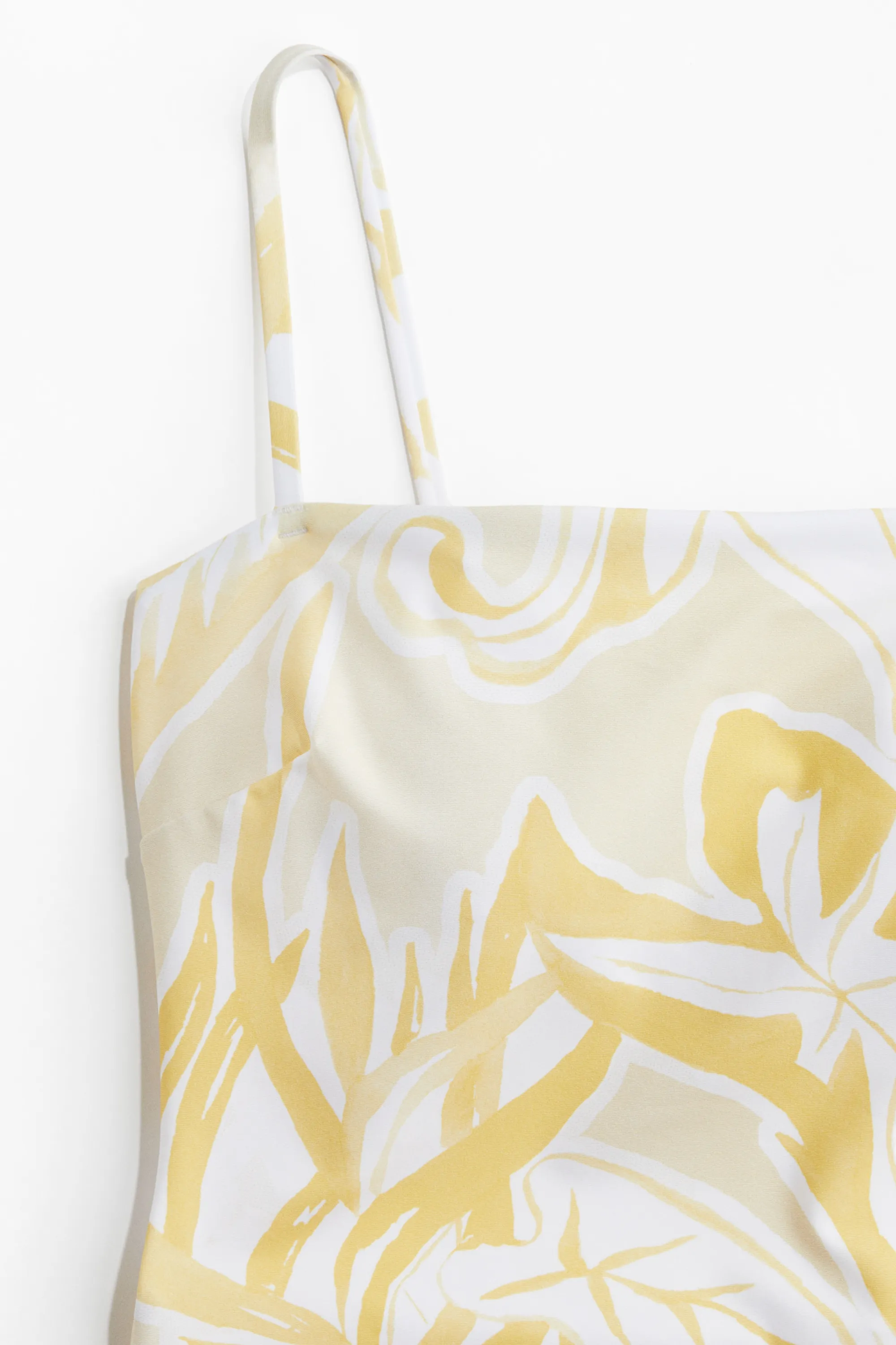 Maillot de bain paddé - Beige clair/motif jaune