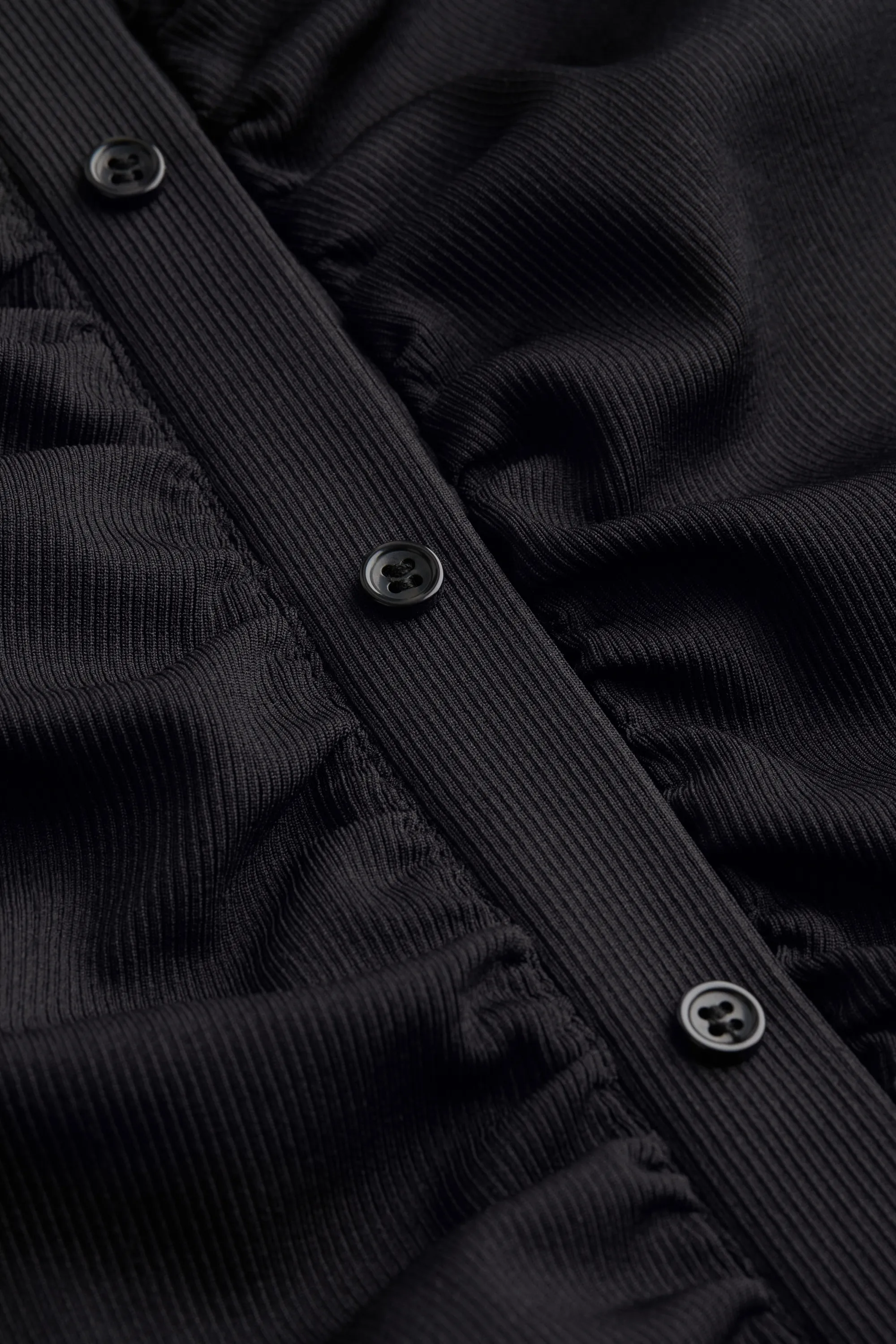Robe à boutons - Noir