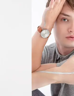 SIMPL WATCH ONE COLLECTION  SILVER TAN — photo 2