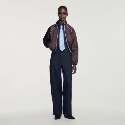 Pantalon de tailleur en laine