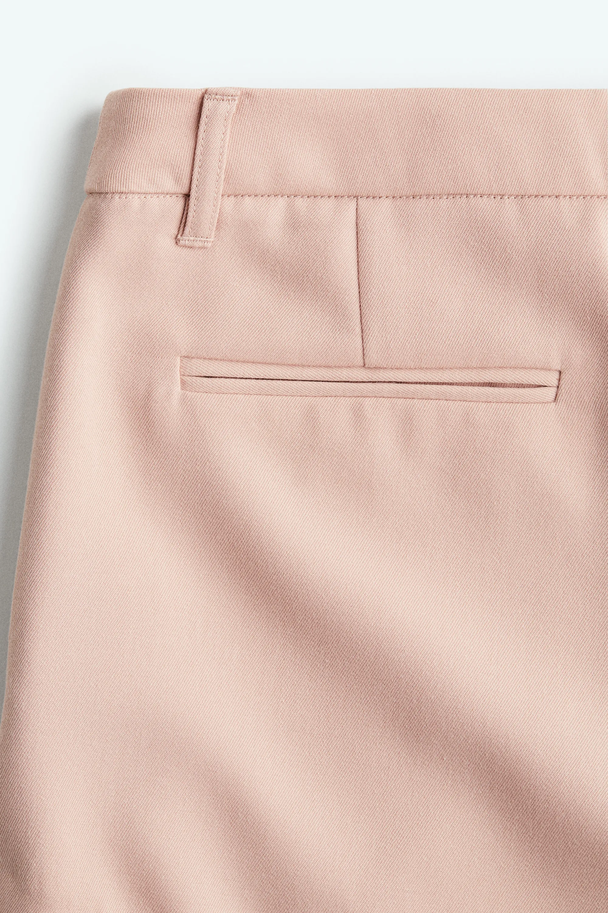 Short de tailleur en twill - Rose ancien clair