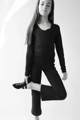 Top de sport croisé - Noir — photo 3