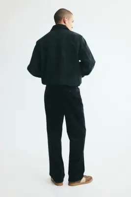 Pantalon Regular Fit en velours côtelé - Bleu marine — photo 3