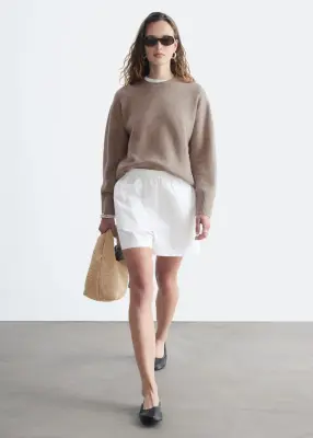 Pull décontracté en maille - Beige taupe — photo 3