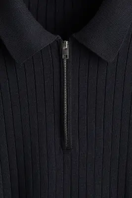 Polo Slim Fit - Bleu foncé — photo 4