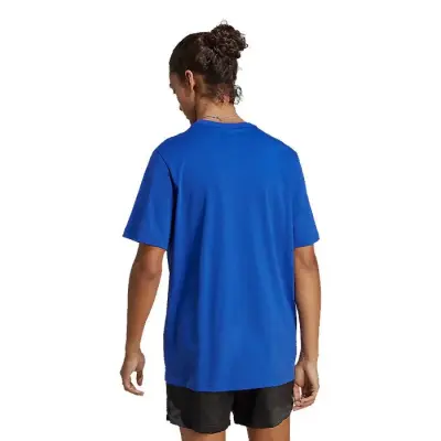 ADIDAS TEE SHIRT GRANDE LONGUEUR Bleu — photo 4