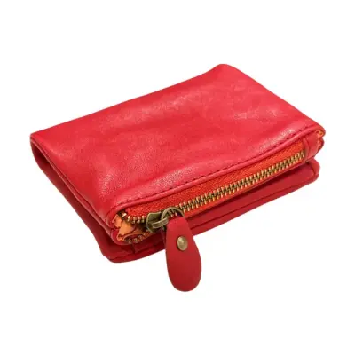 Porte-Monnaie Cuir Rouge — photo 4