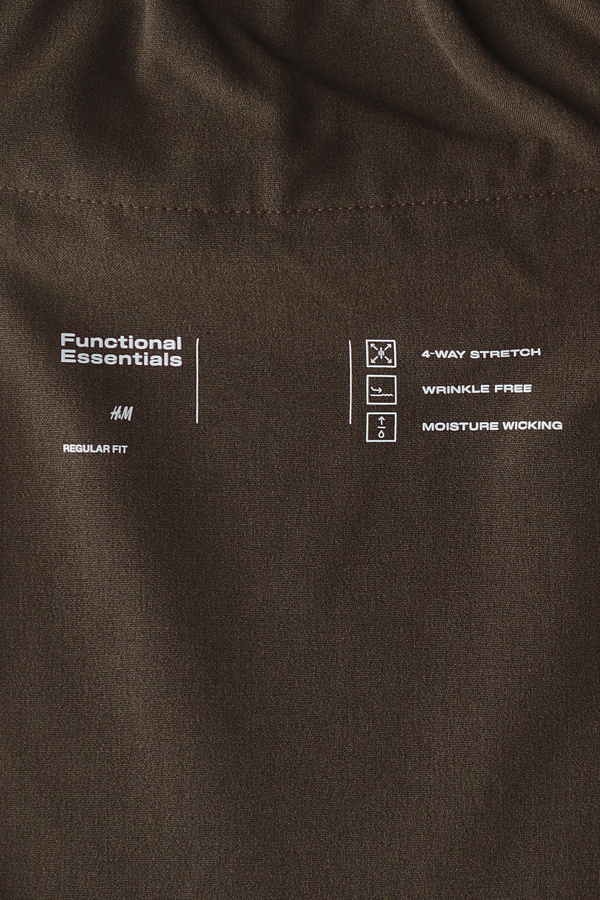 Pantalon Four-way Stretch Regular Fit - Marron foncé