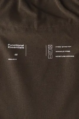 Pantalon Four-way Stretch Regular Fit - Marron foncé — photo 1