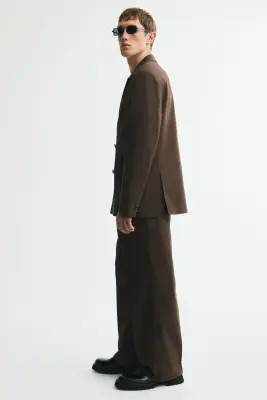 Pantalon chic Loose Fit - Brun kaki — photo 4