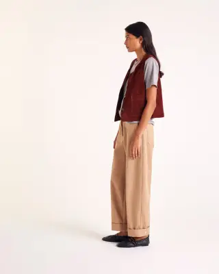 Gilet Masha croute brique — photo 5