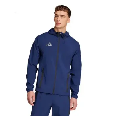 ADIDAS COUPE VENT GRANDE LONGUEUR Marine — photo 1