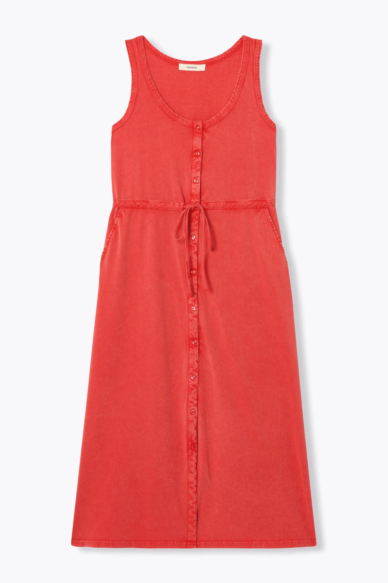 Robe-débardeur unie Femme