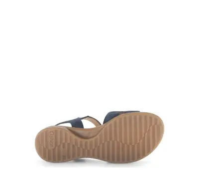 Sandales Gabor 82.802.36 Bleues - Cuir Boucle Grande Pointure Femme — photo 5