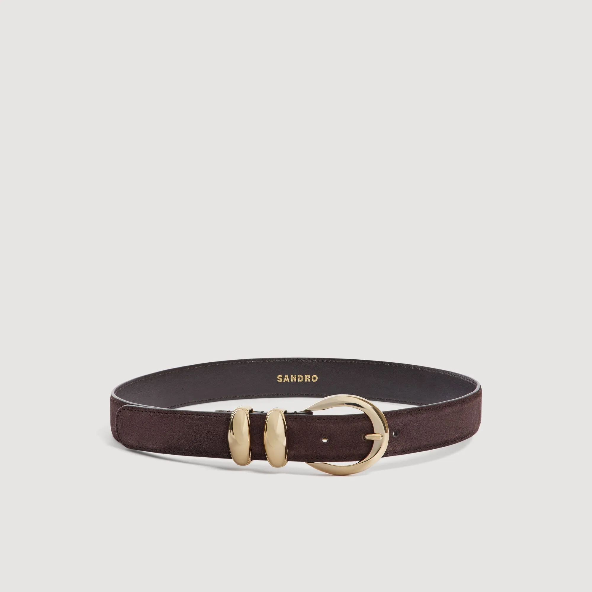 Ceinture en cuir suède