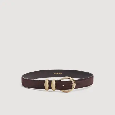 Ceinture en cuir suède